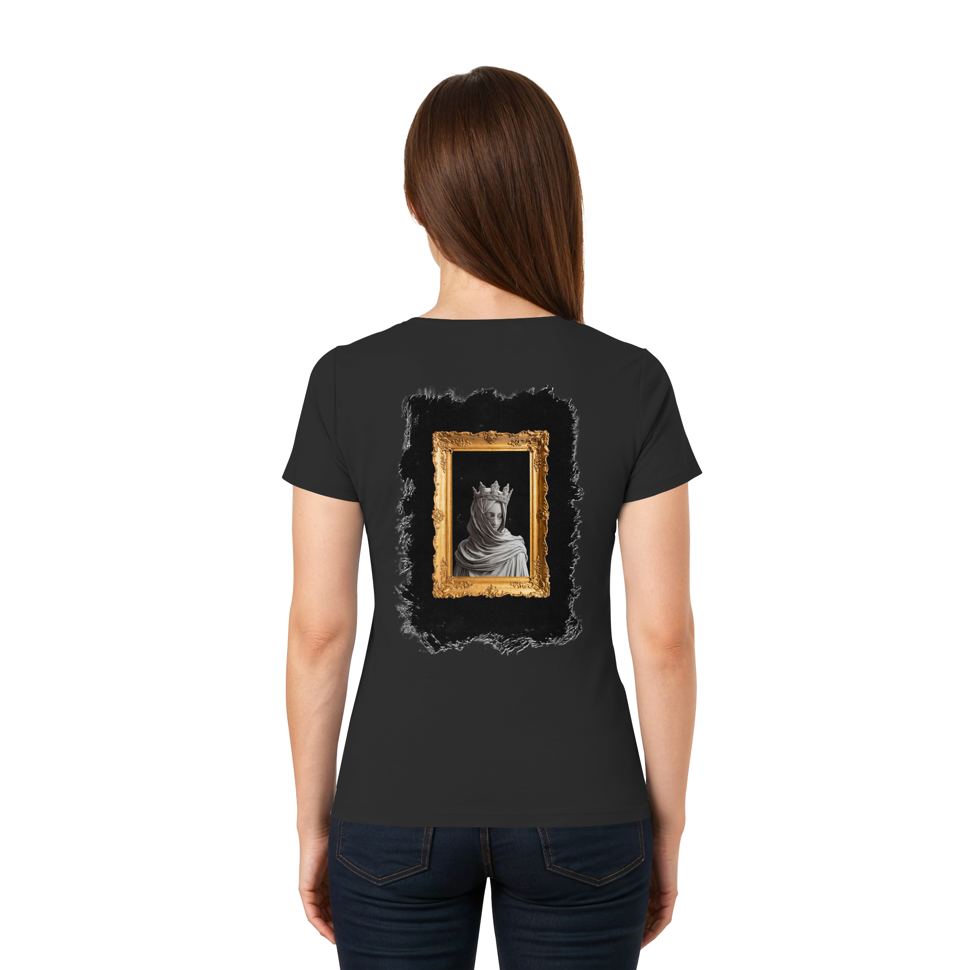 the women in the painting - Ladies V-Neck Shirt