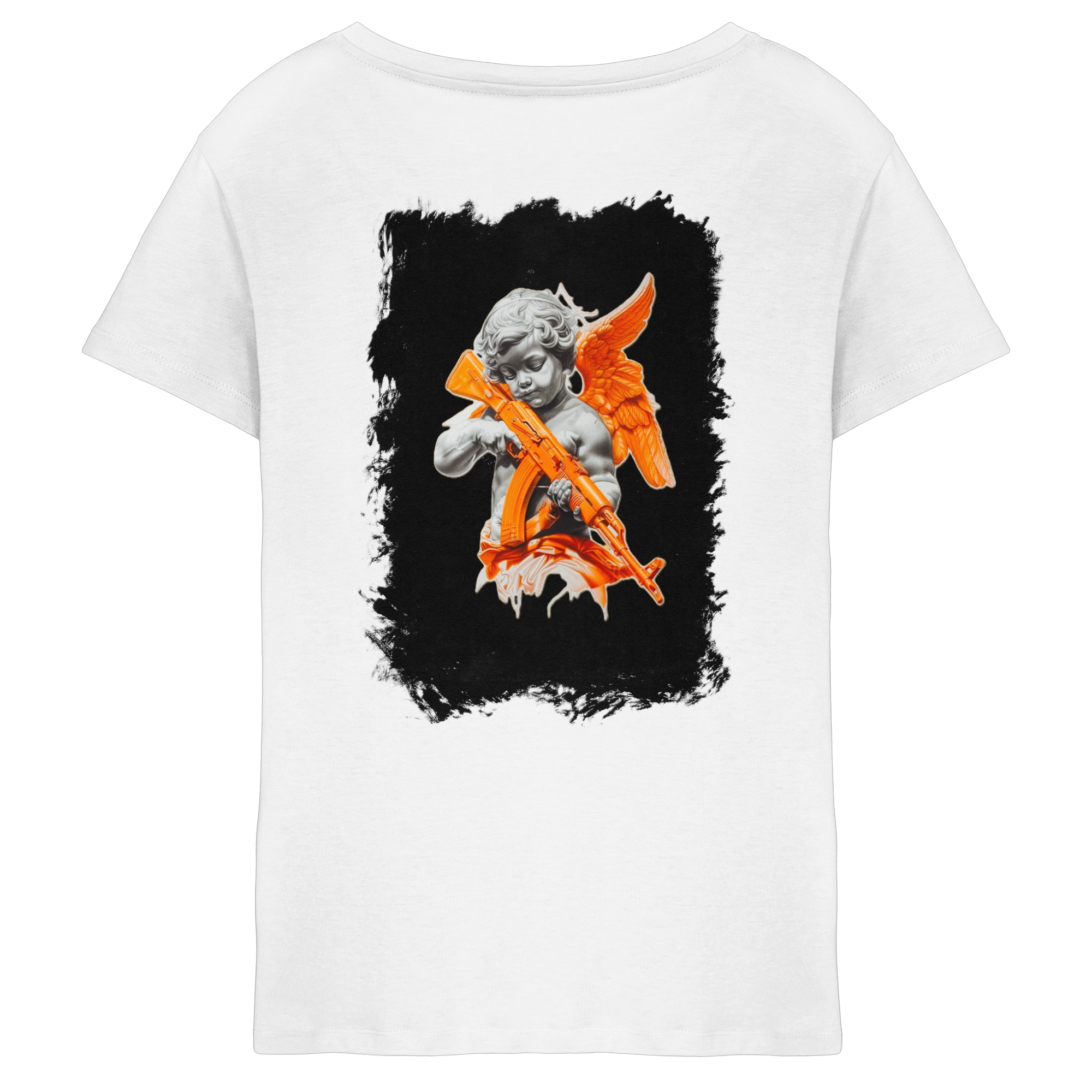 Angel with the AK - Ladies V-Neck Shirt