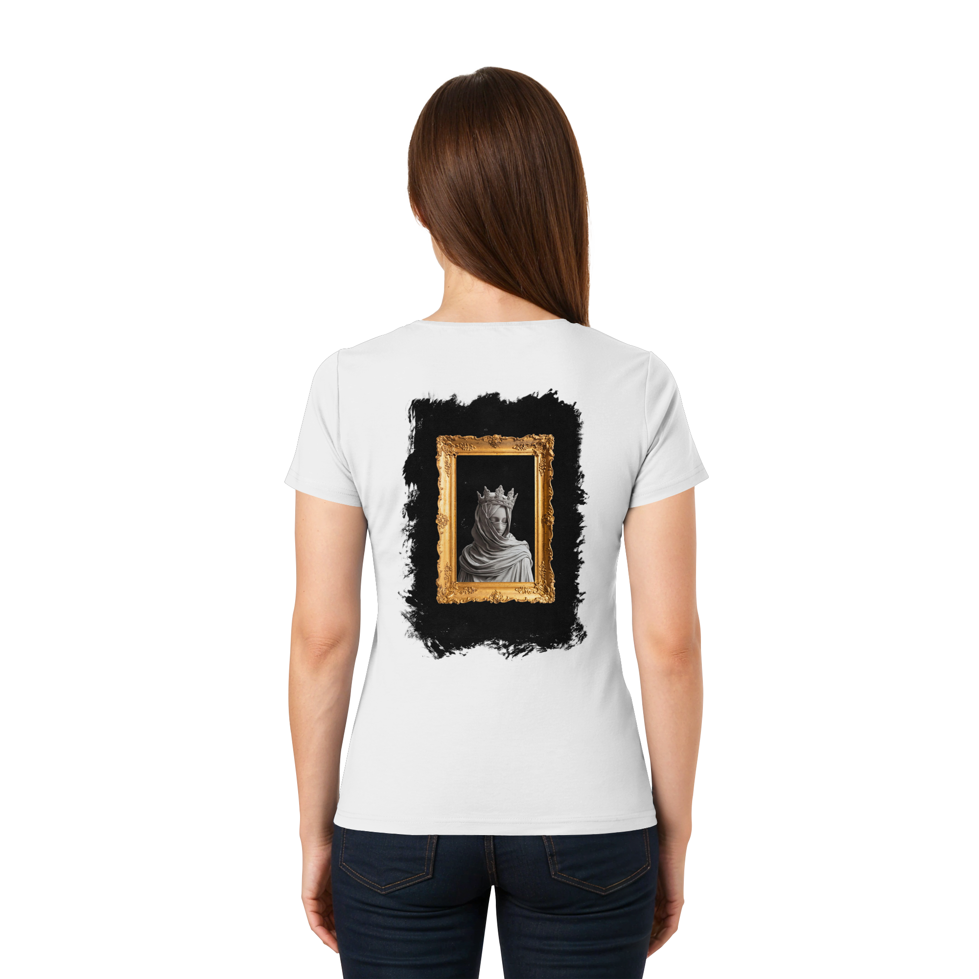 the women in the painting - Ladies V-Neck Shirt