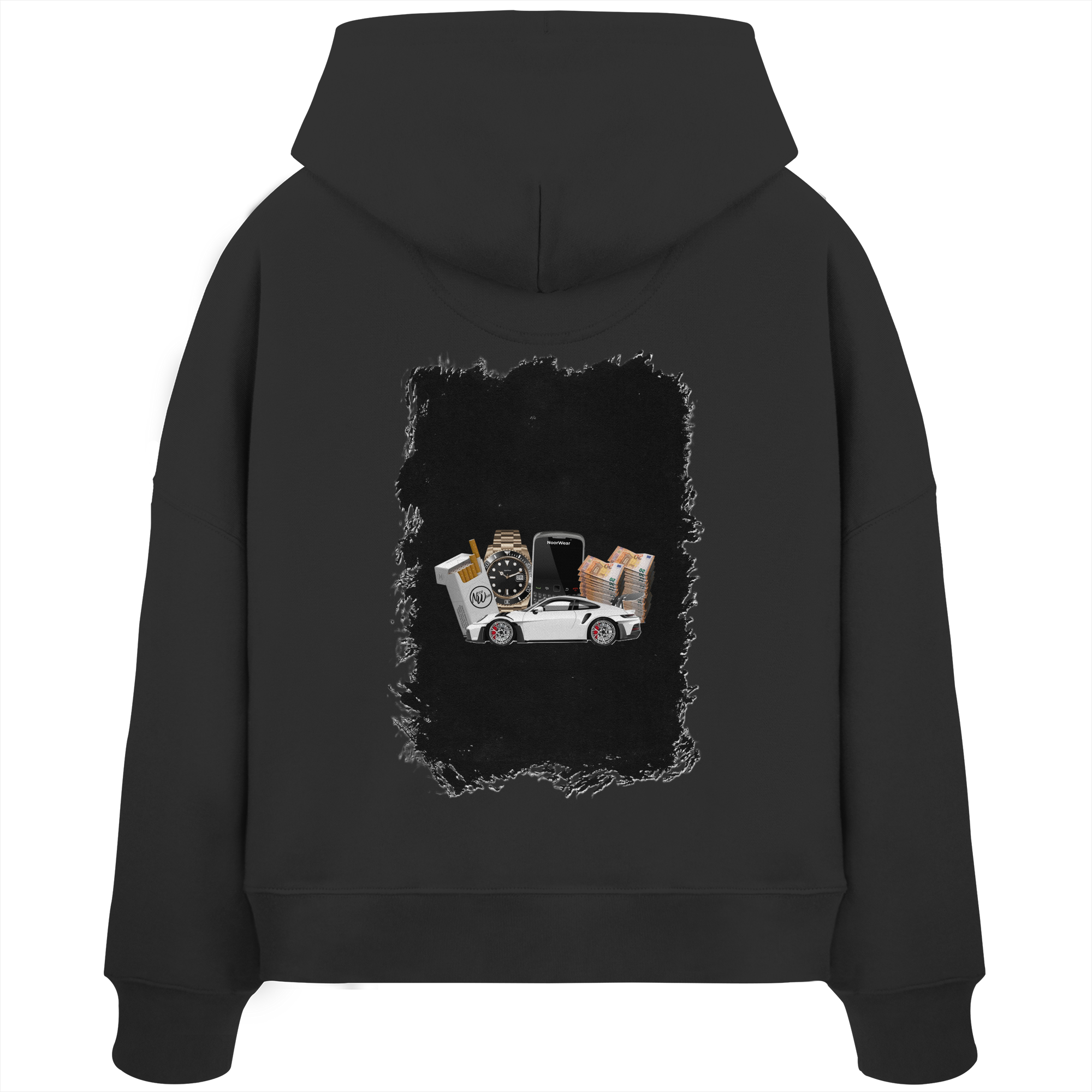 Fast Money - Womens Organic Boxcut Hoodie