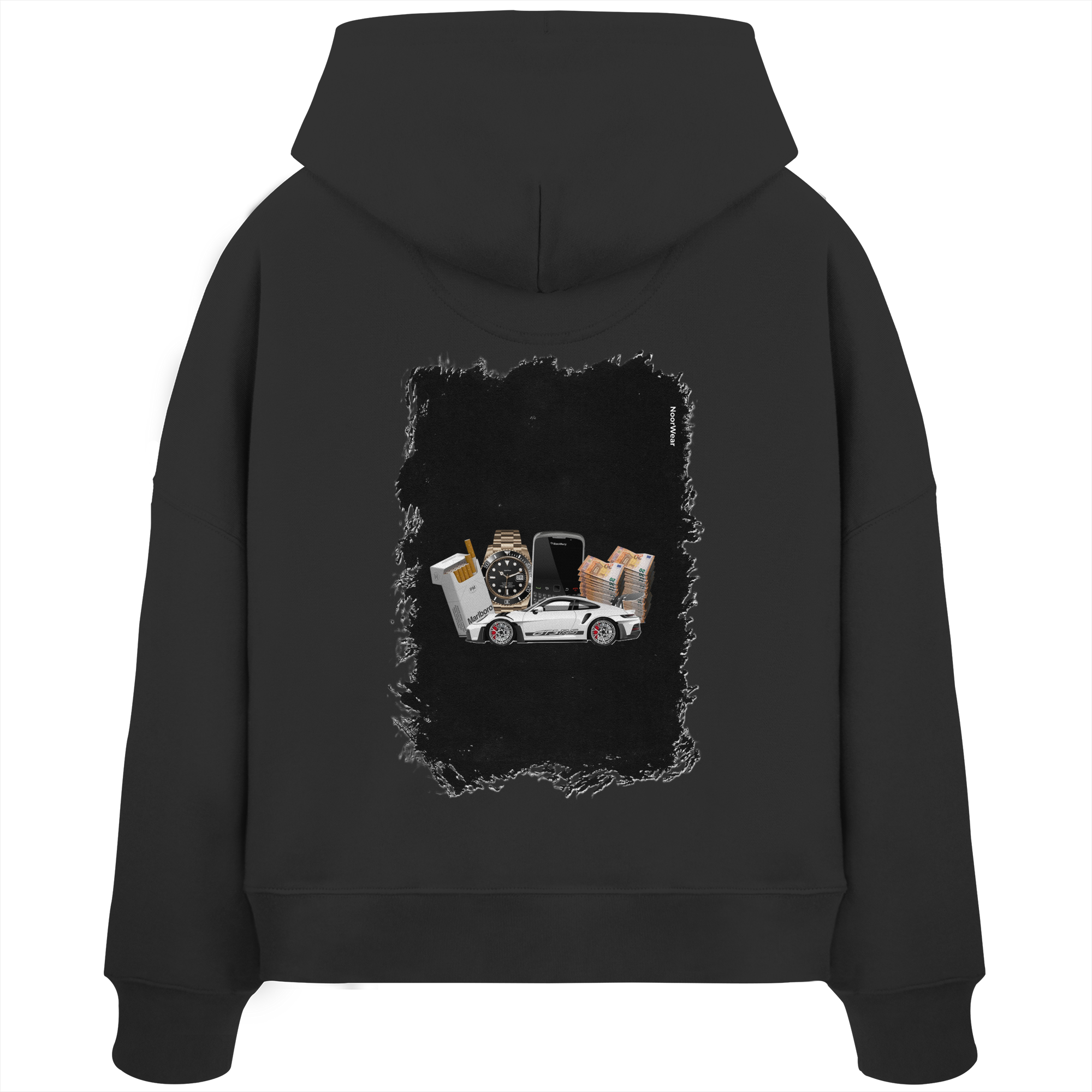 Fast Money - Womens Organic Boxcut Hoodie