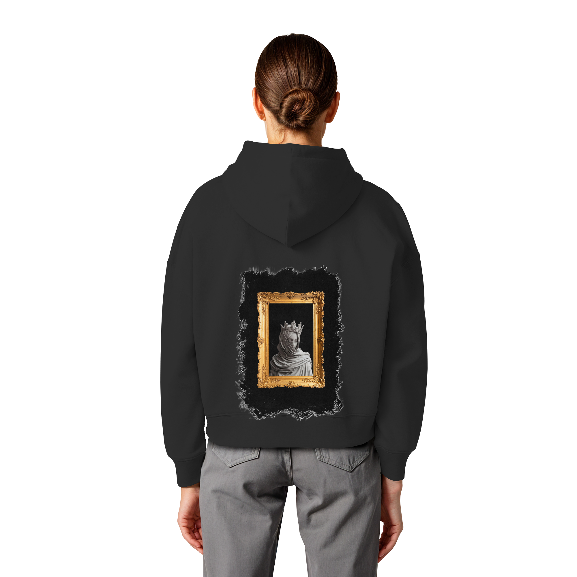 the women in the painting - Womens Organic Boxcut Hoodie