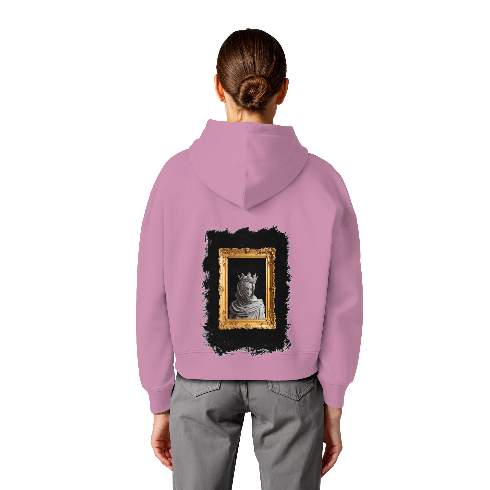 the women in the painting - Womens Organic Boxcut Hoodie