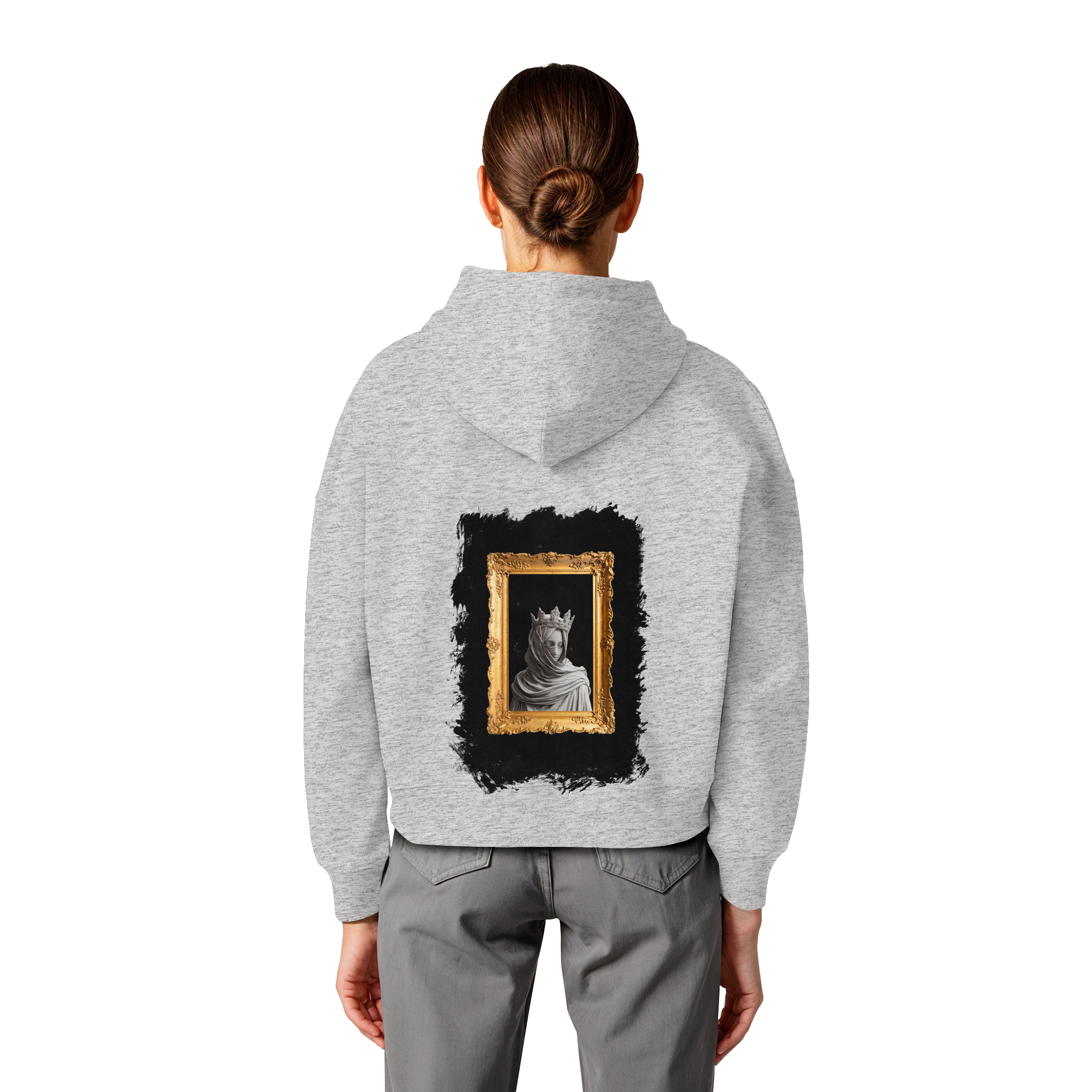 the women in the painting - Womens Organic Boxcut Hoodie