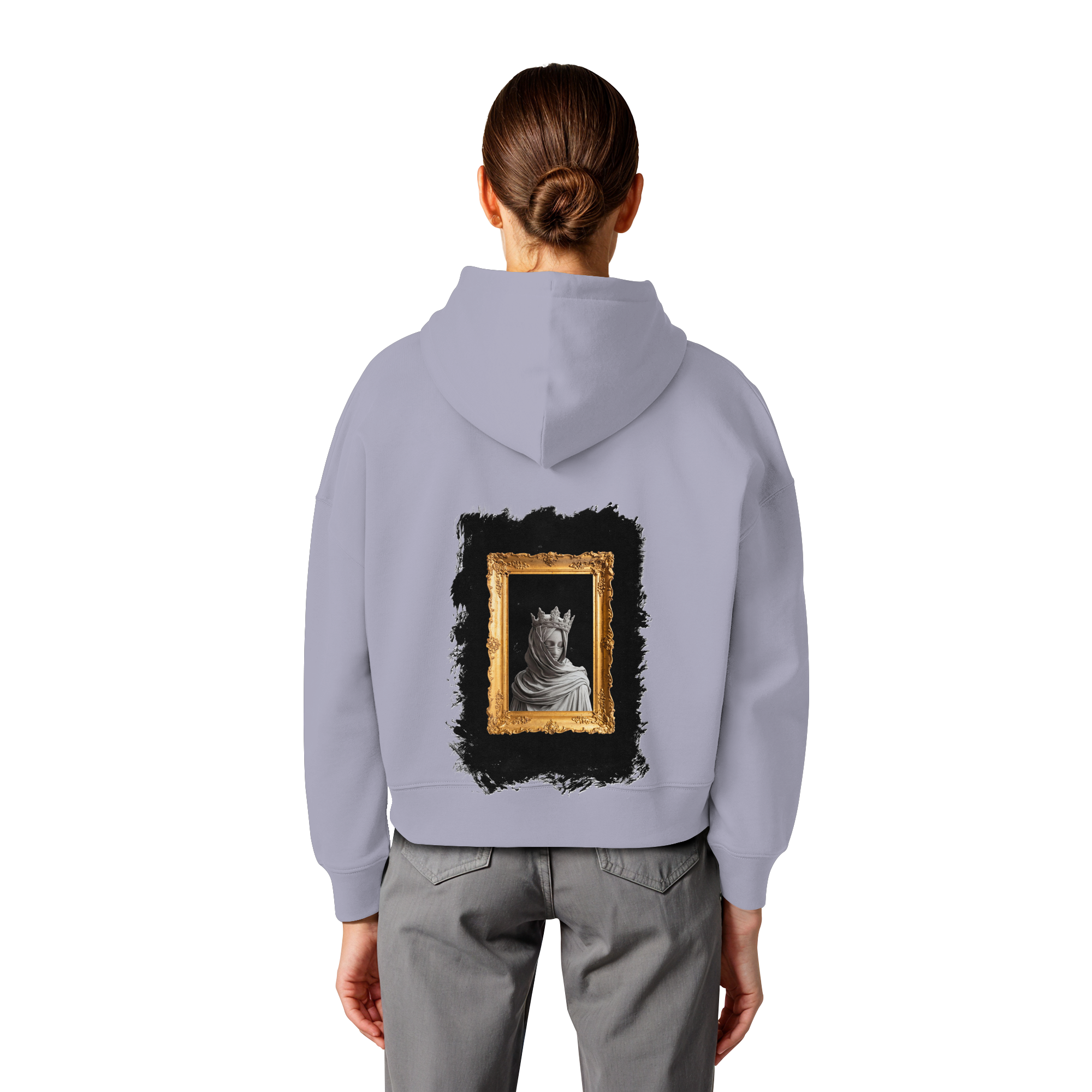 the women in the painting - Womens Organic Boxcut Hoodie