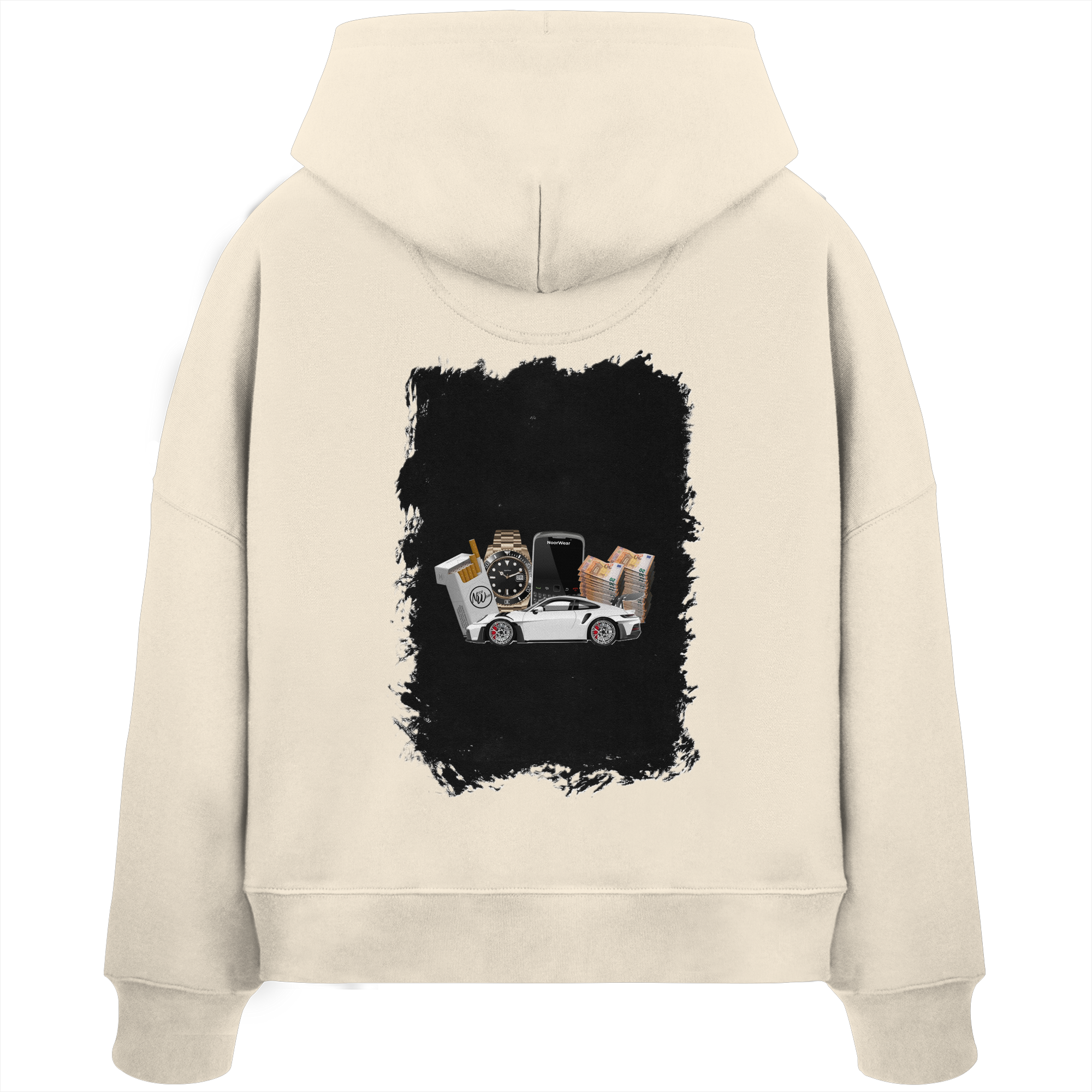 Fast Money - Womens Organic Boxcut Hoodie