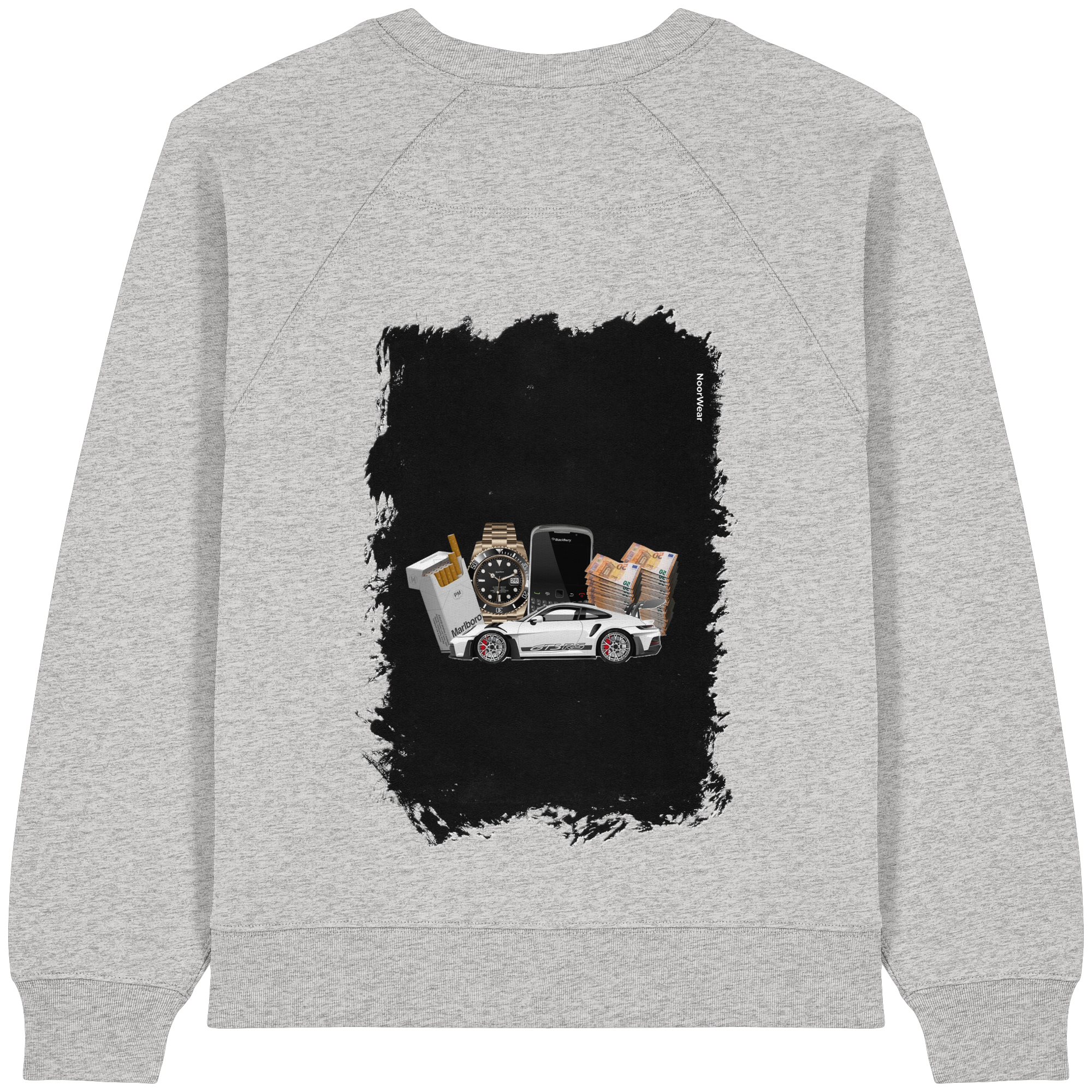Fast Money - Womens Organic Raglan Sweatshirt