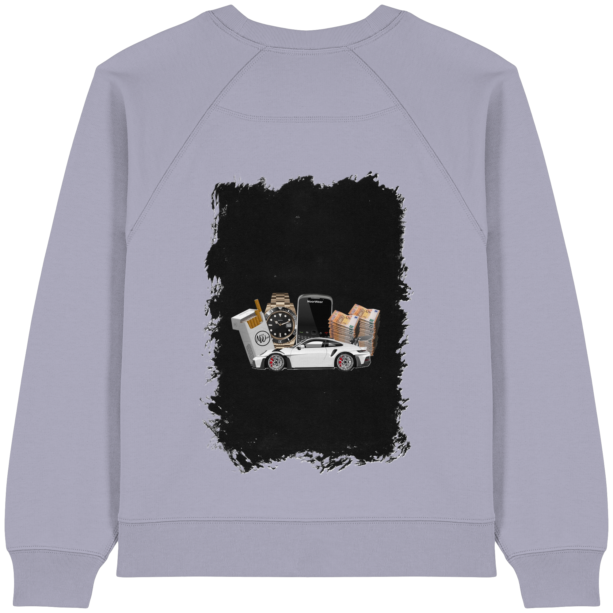 Fast Money - Womens Organic Raglan Sweatshirt