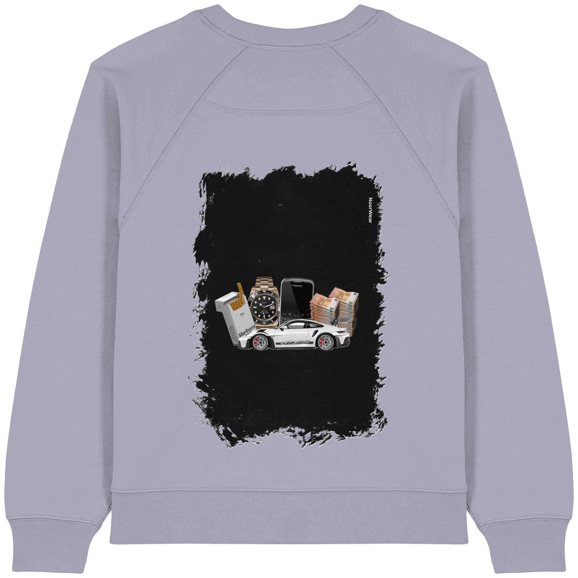 Fast Money - Womens Organic Raglan Sweatshirt