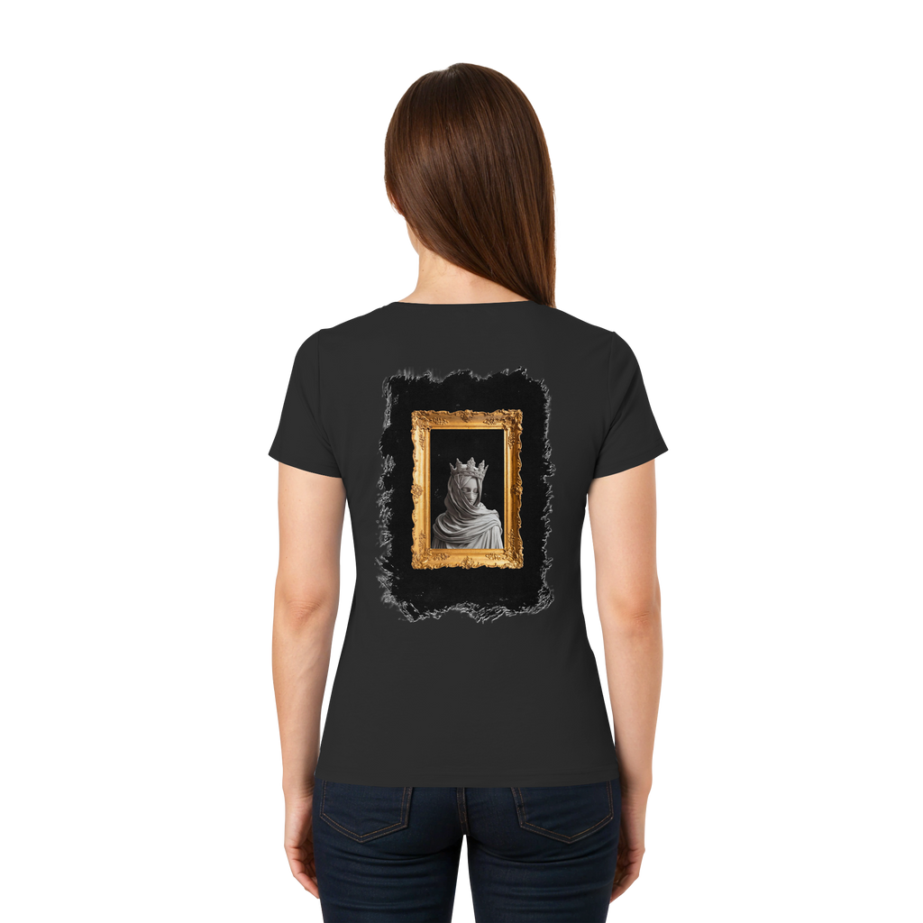 the women in the painting - Ladies V-Neck Shirt