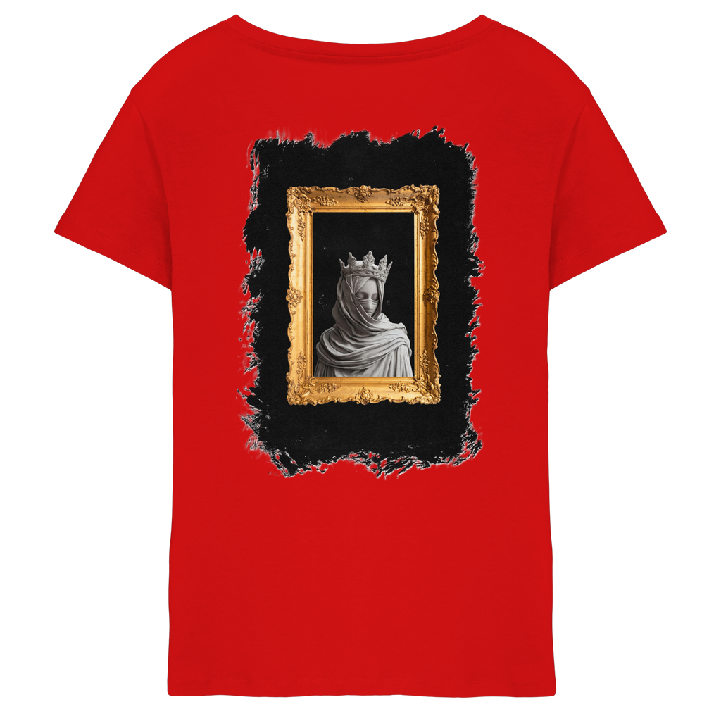 the women in the painting - Ladies V-Neck Shirt