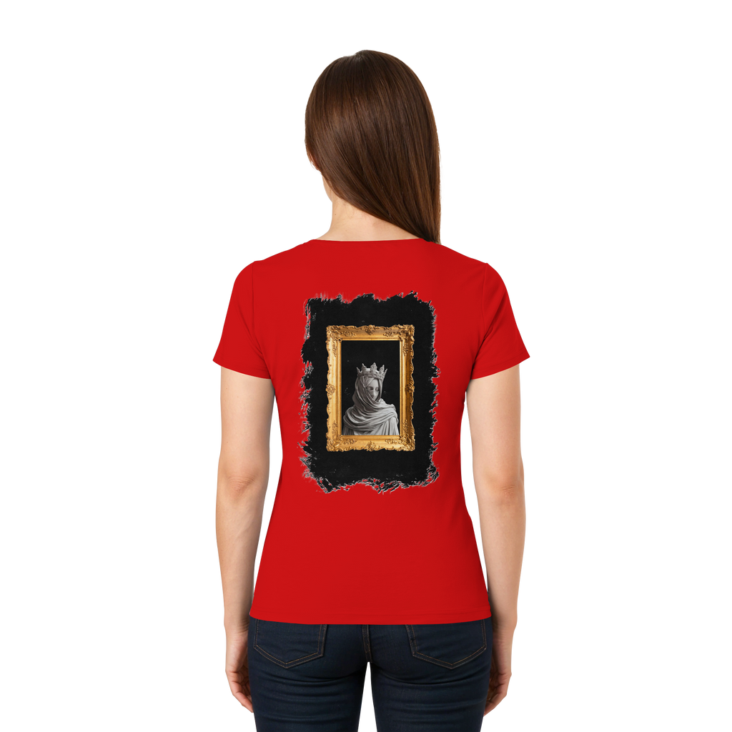the women in the painting - Ladies V-Neck Shirt