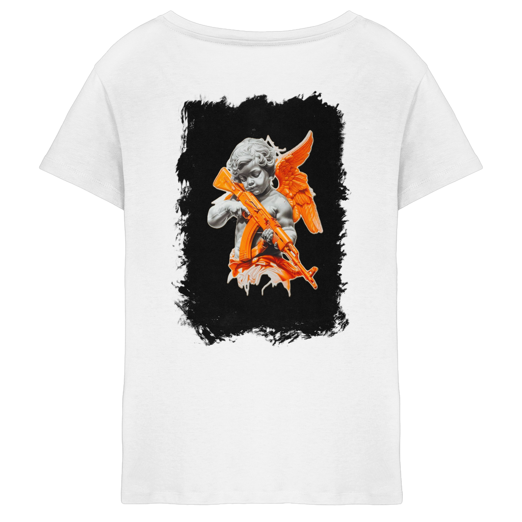 Angel with the AK - Ladies V-Neck Shirt