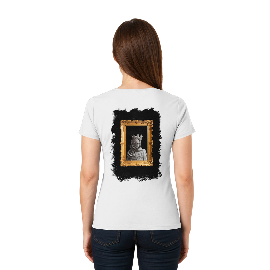 the women in the painting - Ladies V-Neck Shirt