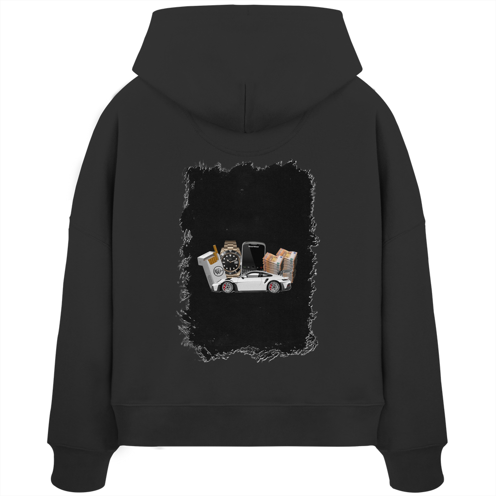 Fast Money - Womens Organic Boxcut Hoodie
