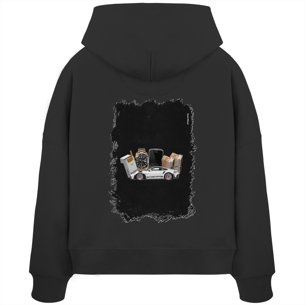 Fast Money - Womens Organic Boxcut Hoodie
