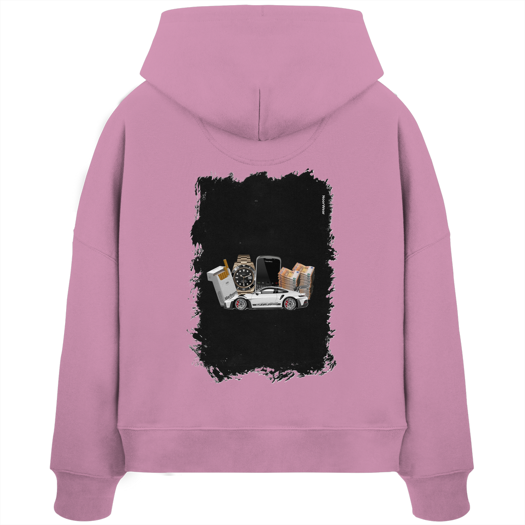 Fast Money - Womens Organic Boxcut Hoodie