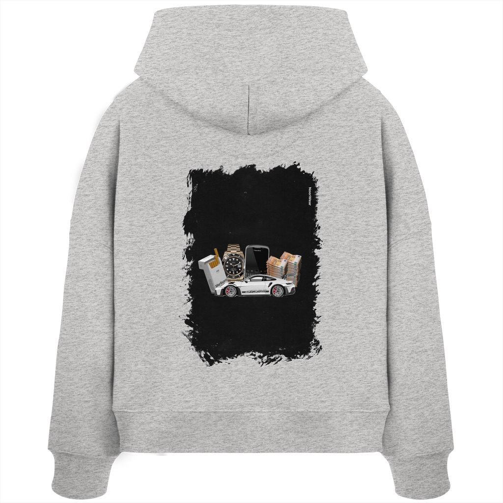 Fast Money - Womens Organic Boxcut Hoodie