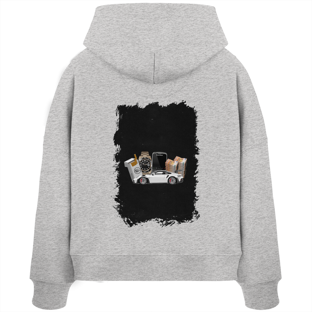 Fast Money - Womens Organic Boxcut Hoodie