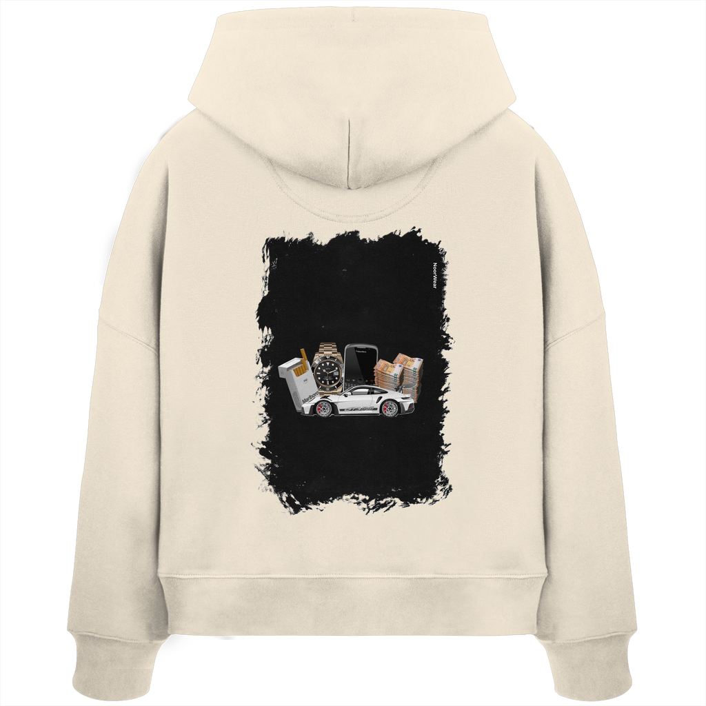 Fast Money - Womens Organic Boxcut Hoodie