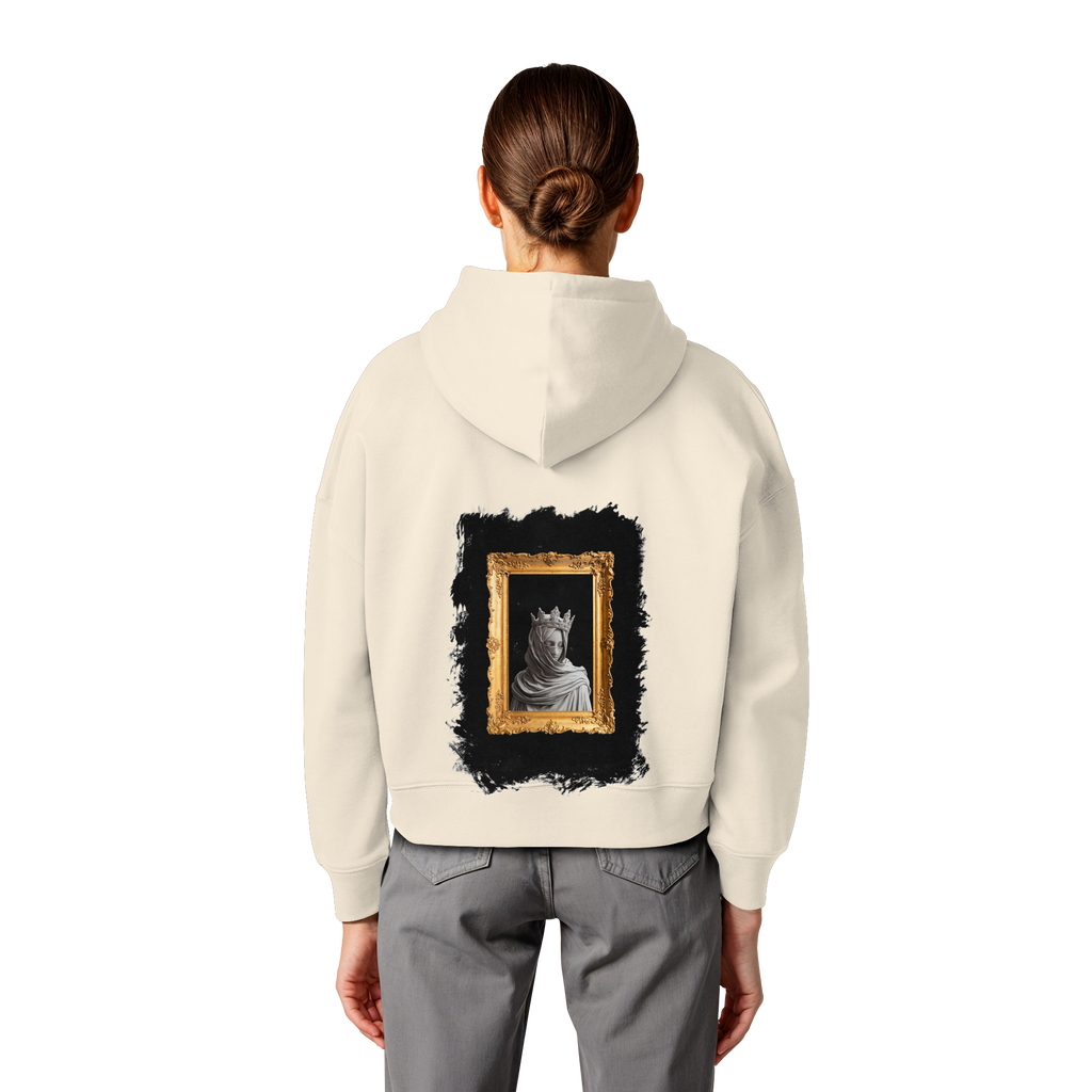 the women in the painting - Womens Organic Boxcut Hoodie