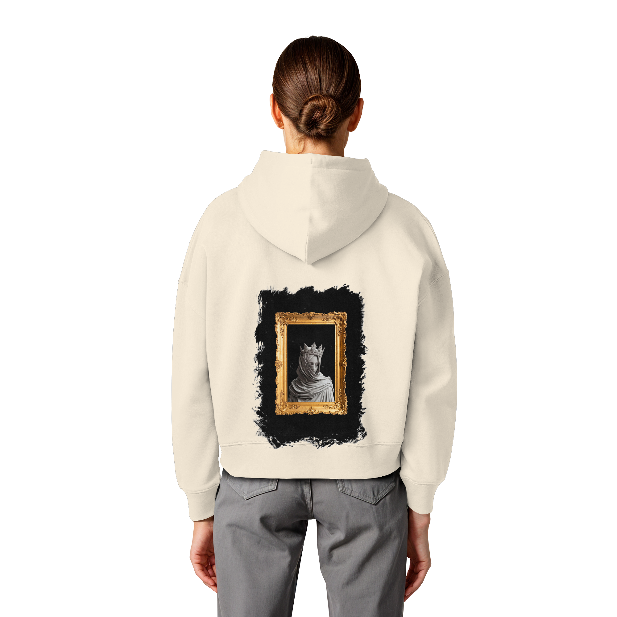 the women in the painting - Womens Organic Boxcut Hoodie