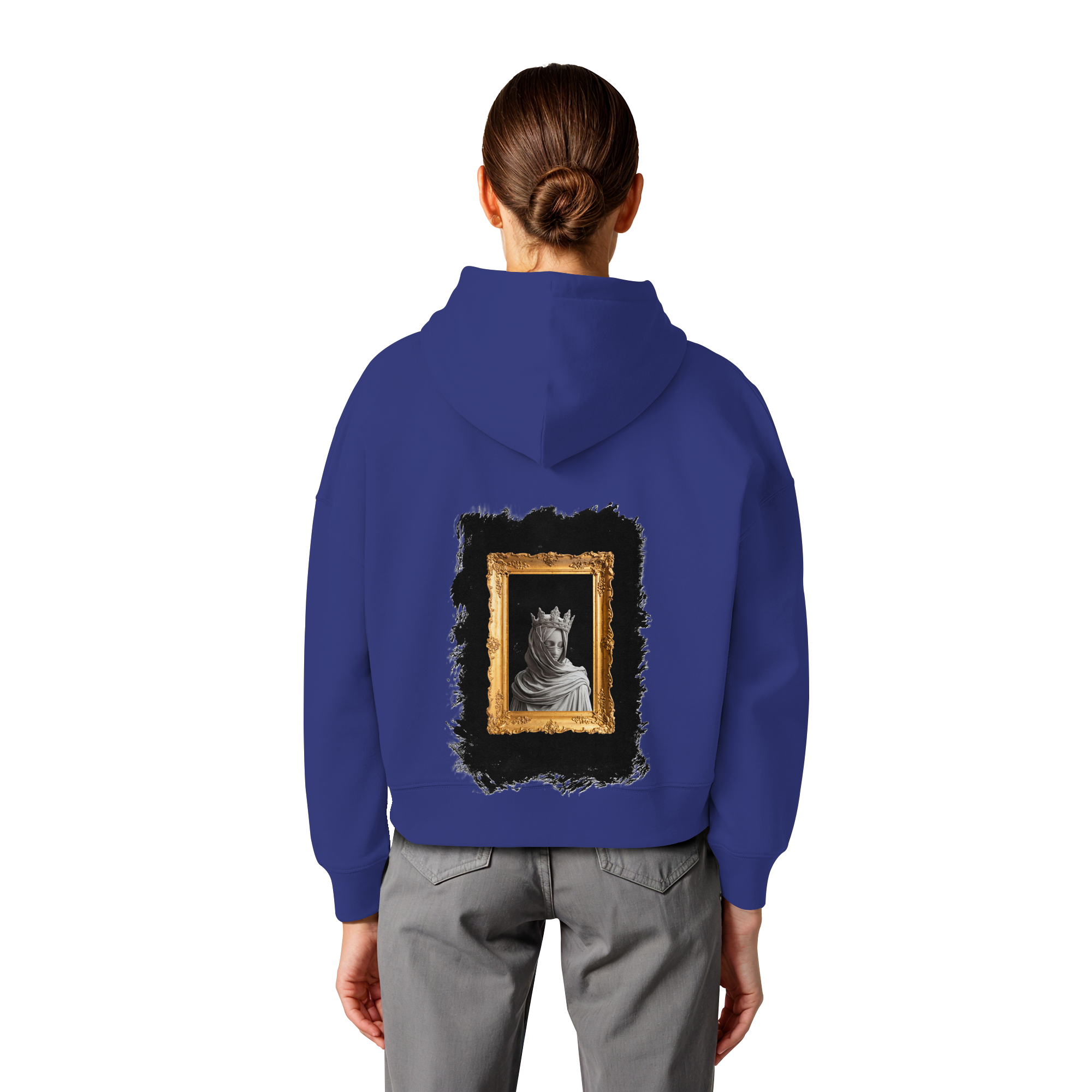 the women in the painting - Womens Organic Boxcut Hoodie