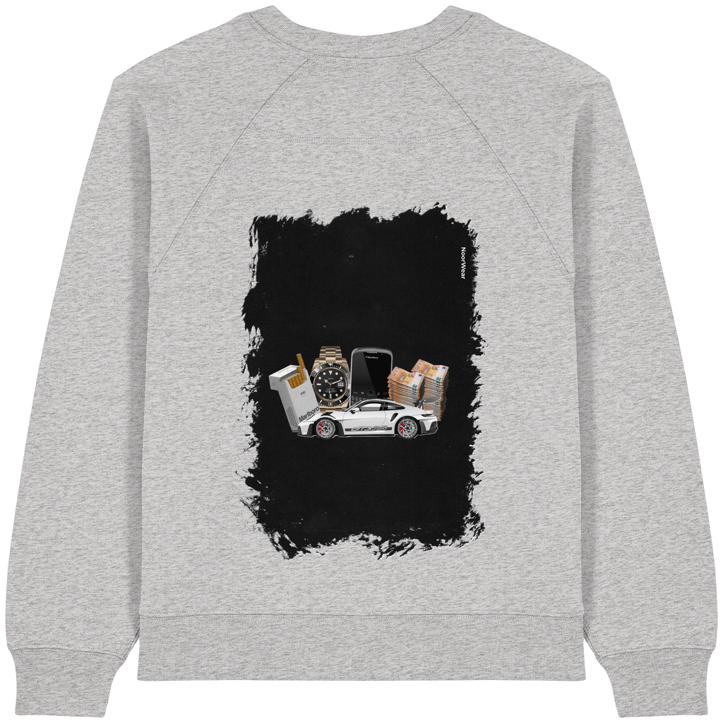 Fast Money - Womens Organic Raglan Sweatshirt
