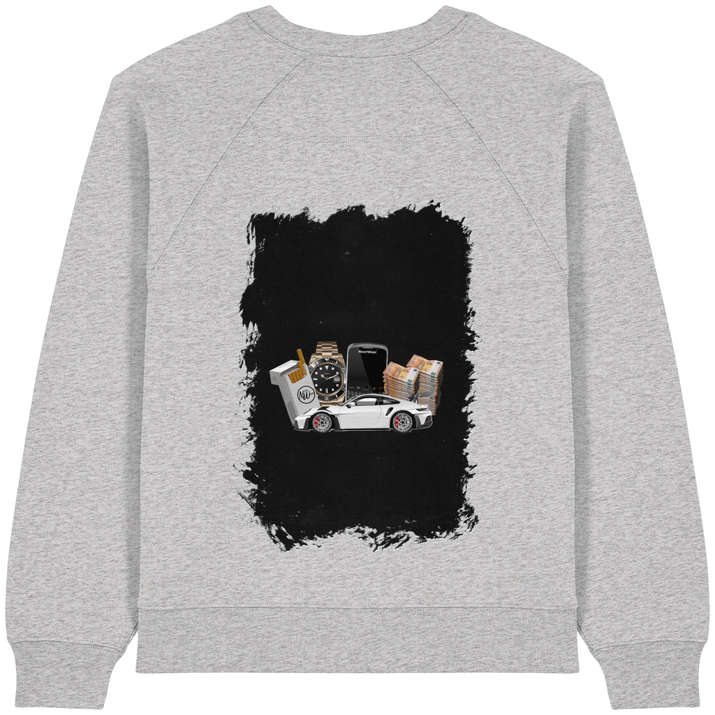 Fast Money - Womens Organic Raglan Sweatshirt