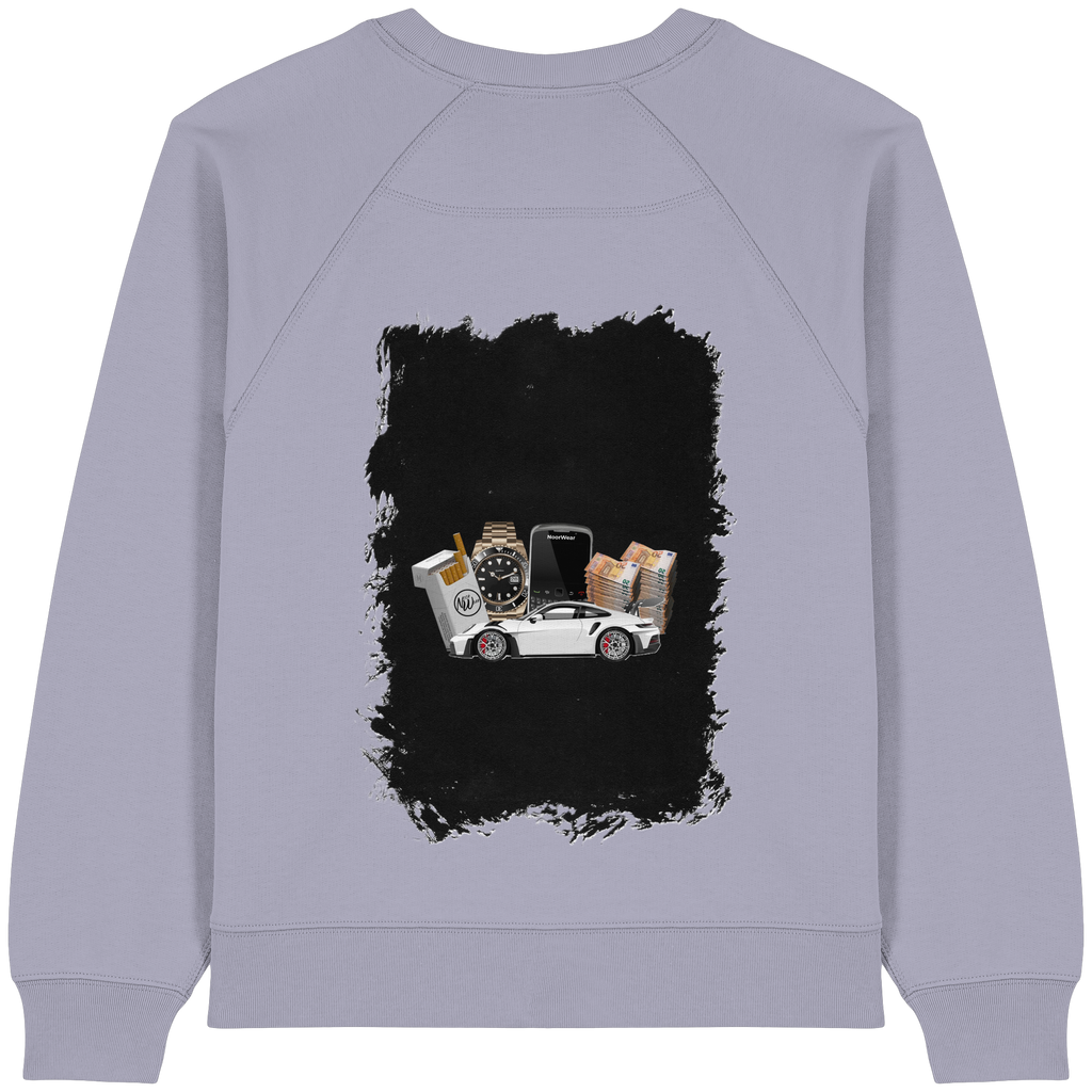 Fast Money - Womens Organic Raglan Sweatshirt