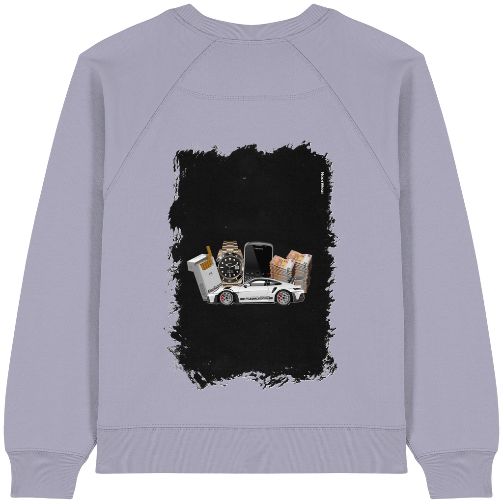 Fast Money - Womens Organic Raglan Sweatshirt