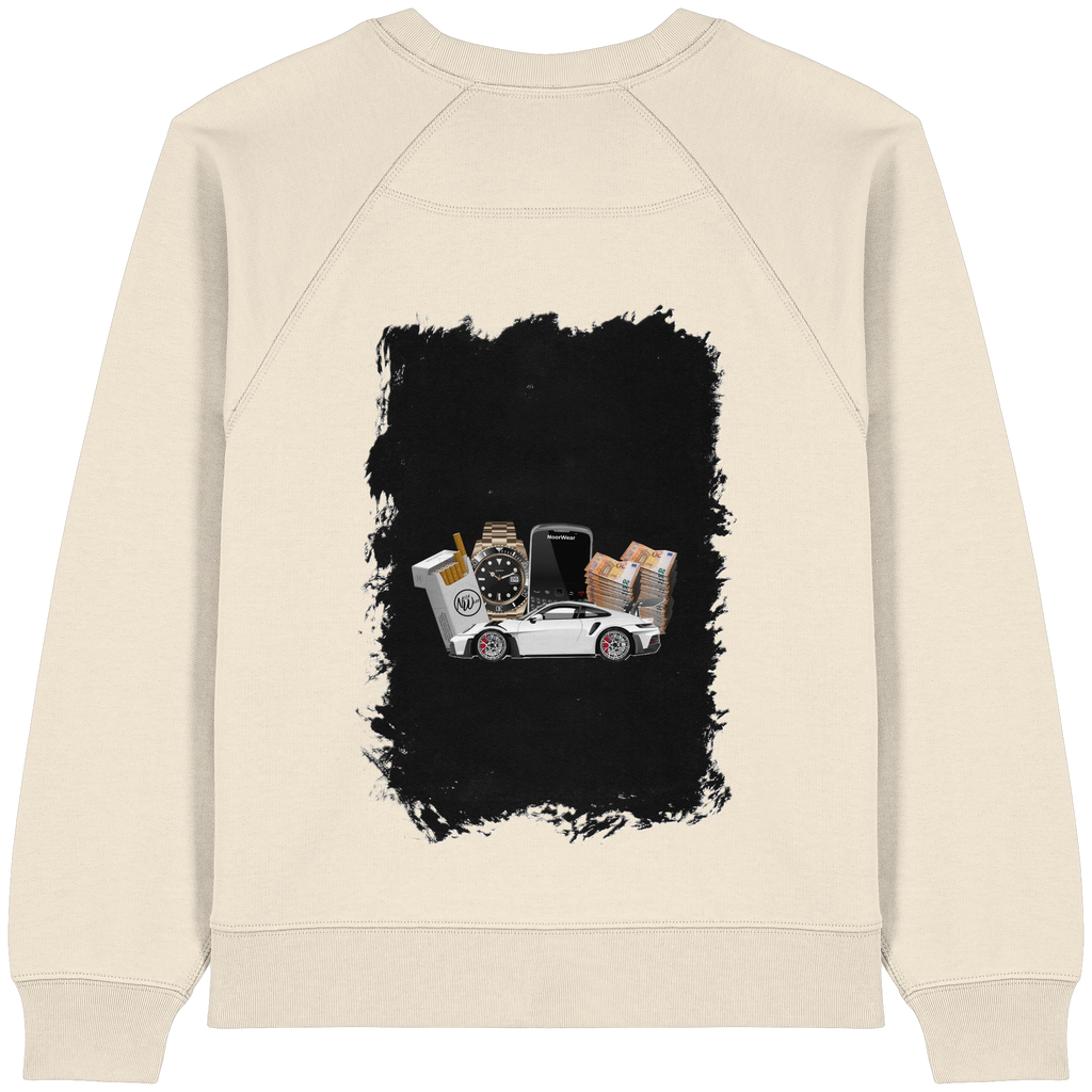 Fast Money - Womens Organic Raglan Sweatshirt