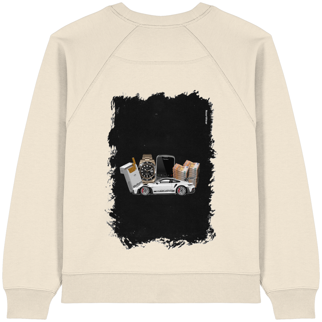 Fast Money - Womens Organic Raglan Sweatshirt