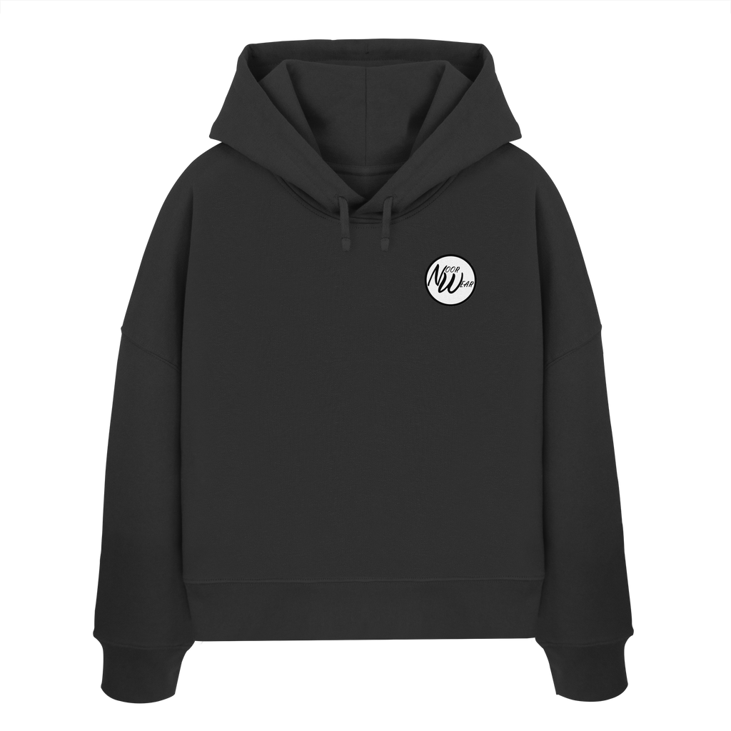Angel with the AK - Womens Organic Boxcut Hoodie