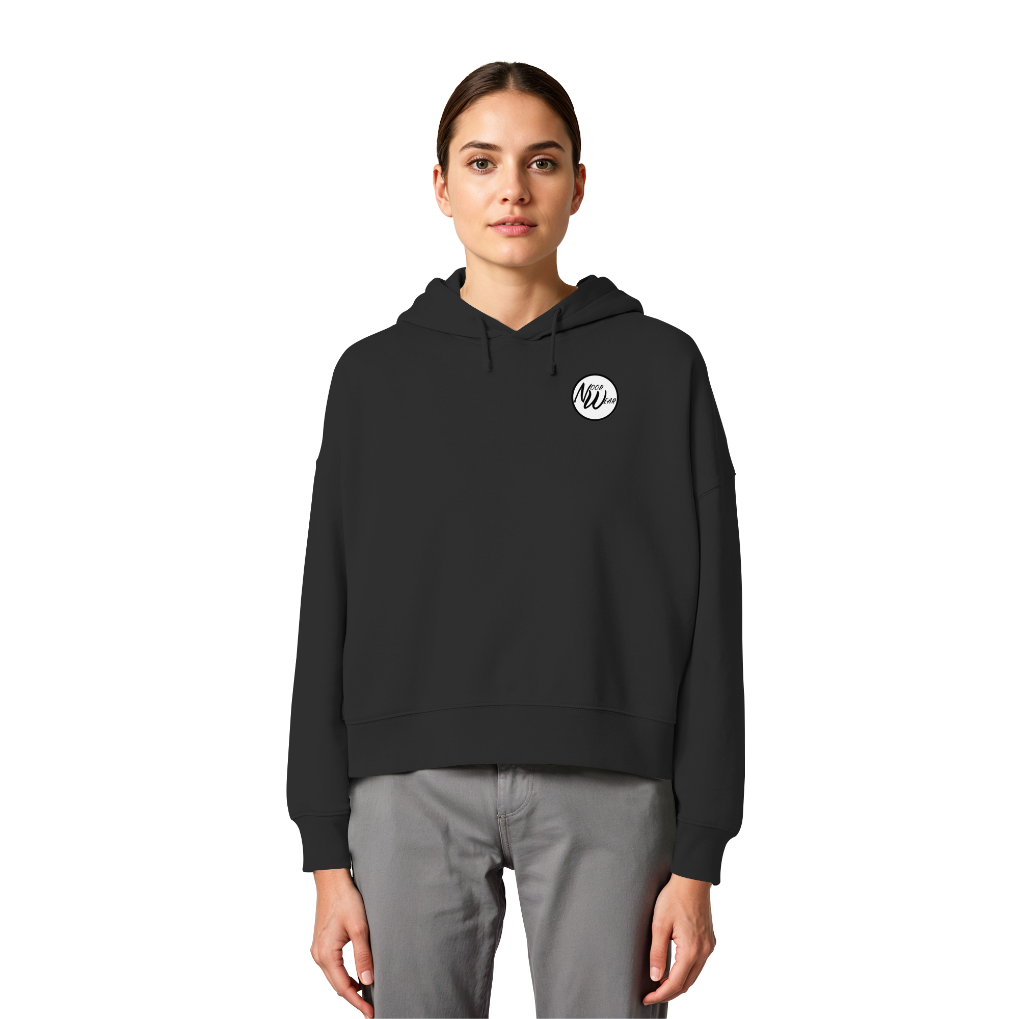 the women in the painting - Womens Organic Boxcut Hoodie