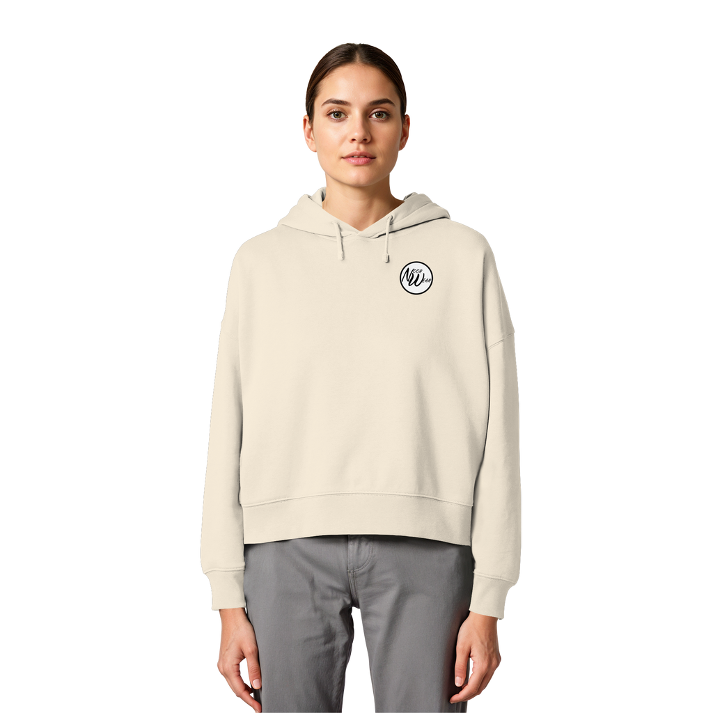 the women in the painting - Womens Organic Boxcut Hoodie